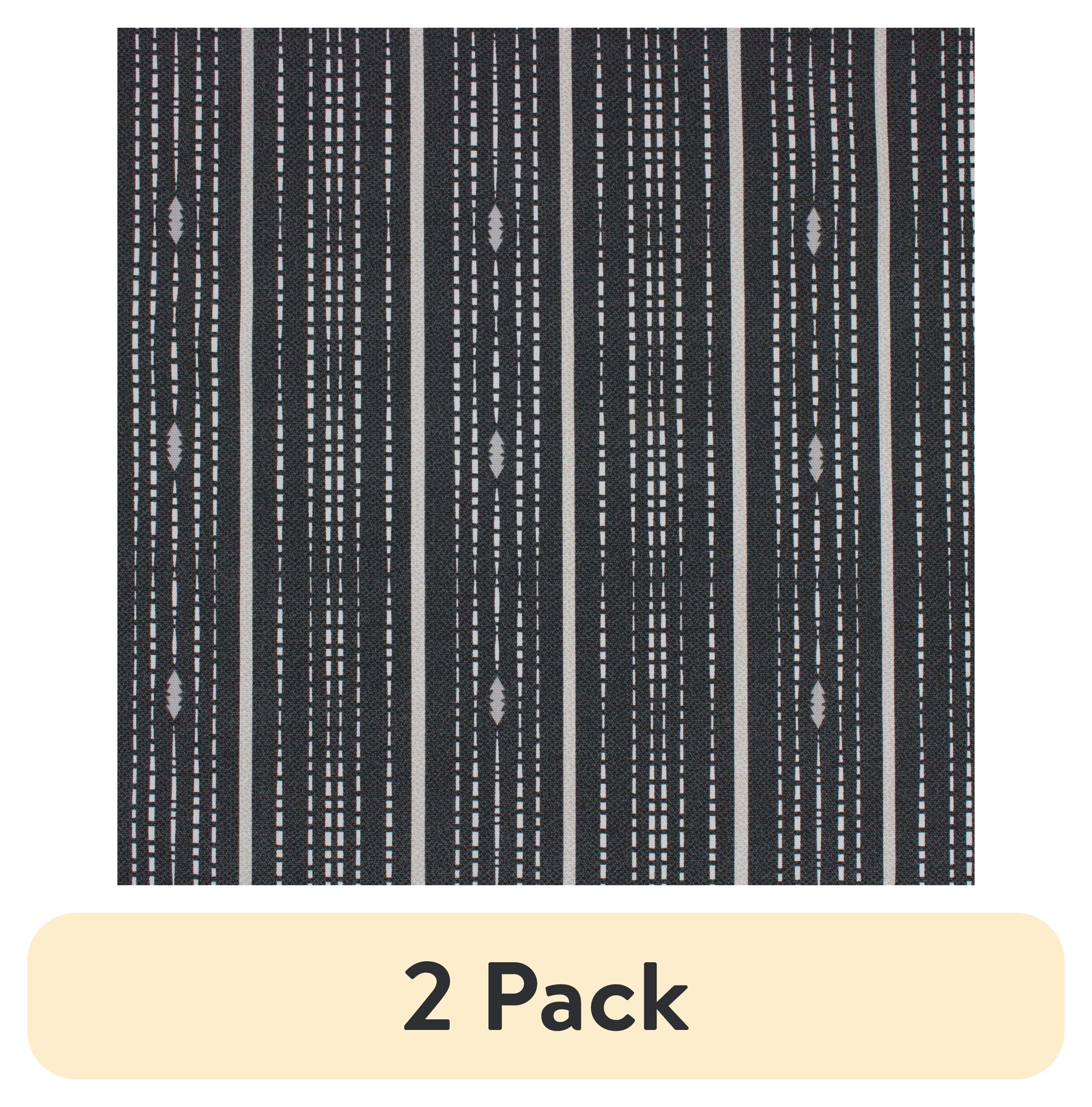 (2 pack) Better Homes & Gardens 100% Cotton Dotted Stripe Black, 2 Yard Precut Fabric