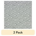 thumbnail image 1 of (2 pack) Better Homes & Gardens 100% Cotton Geo Fan Grey, 2 Yard Precut Fabric, 1 of 6