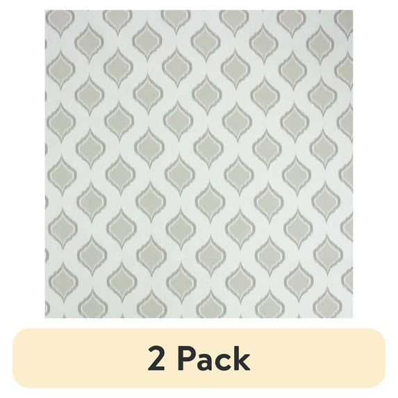 (2 pack) Better Homes & Gardens 100% Cotton Ikat Ogee Beige, 2 Yard Precut Fabric