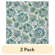 (2 pack) Better Homes & Gardens 100% Cotton Jacobean Teal, 2 Yard Precut Fabric