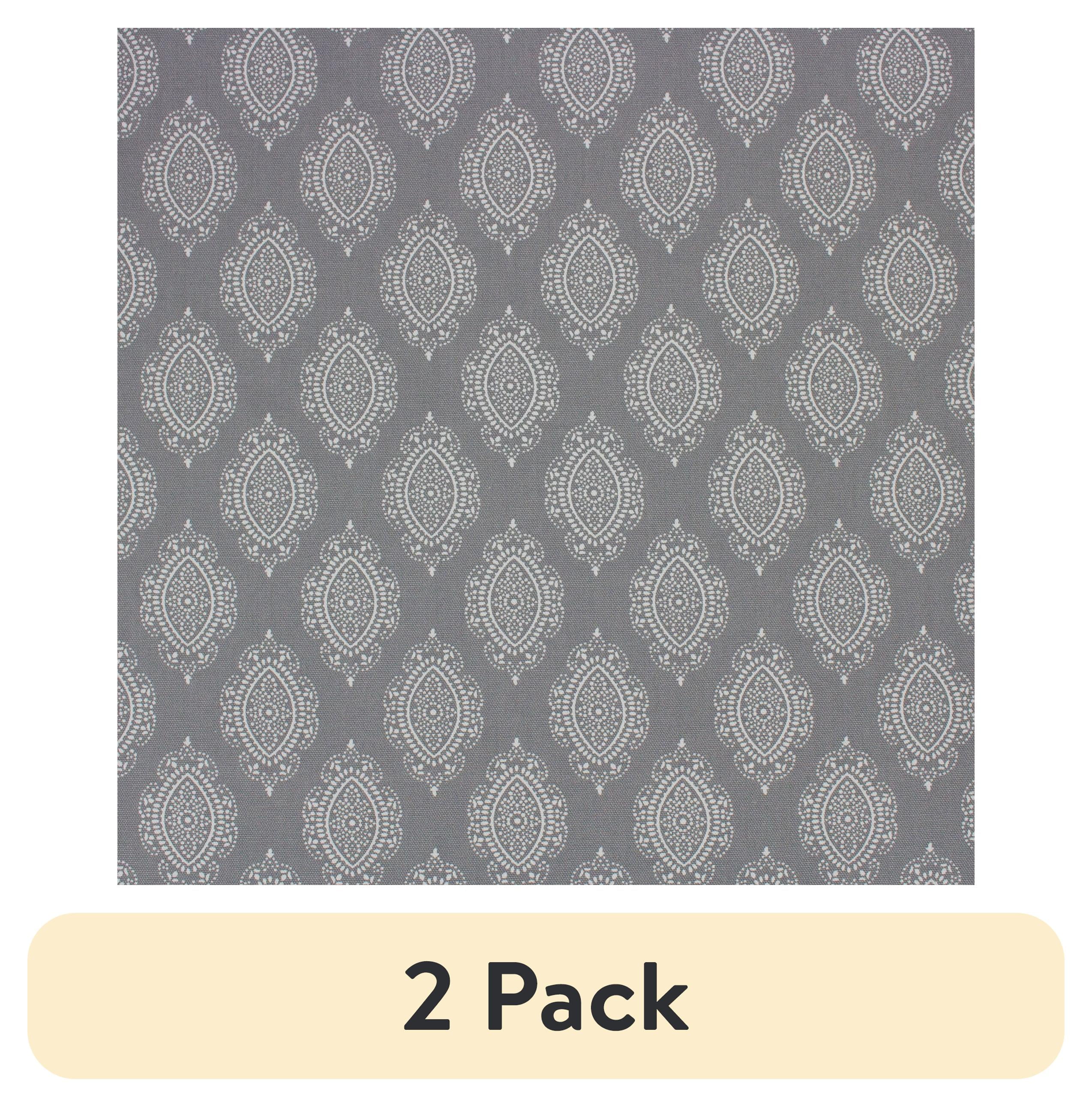 (2 pack) Better Homes & Gardens 100% Cotton Lace Medallion Grey, 2 Yard Precut Fabric
