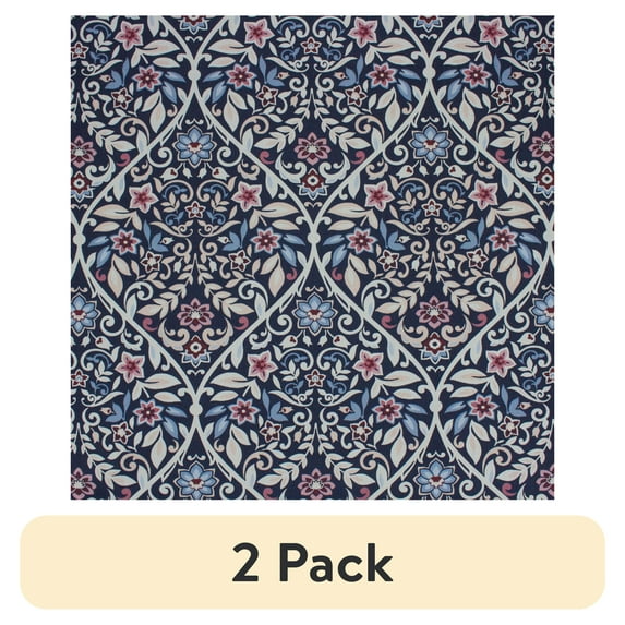 (2 pack) Better Homes & Gardens 100% Cotton Paisley Ogee Blue, 2 Yard Precut Fabric