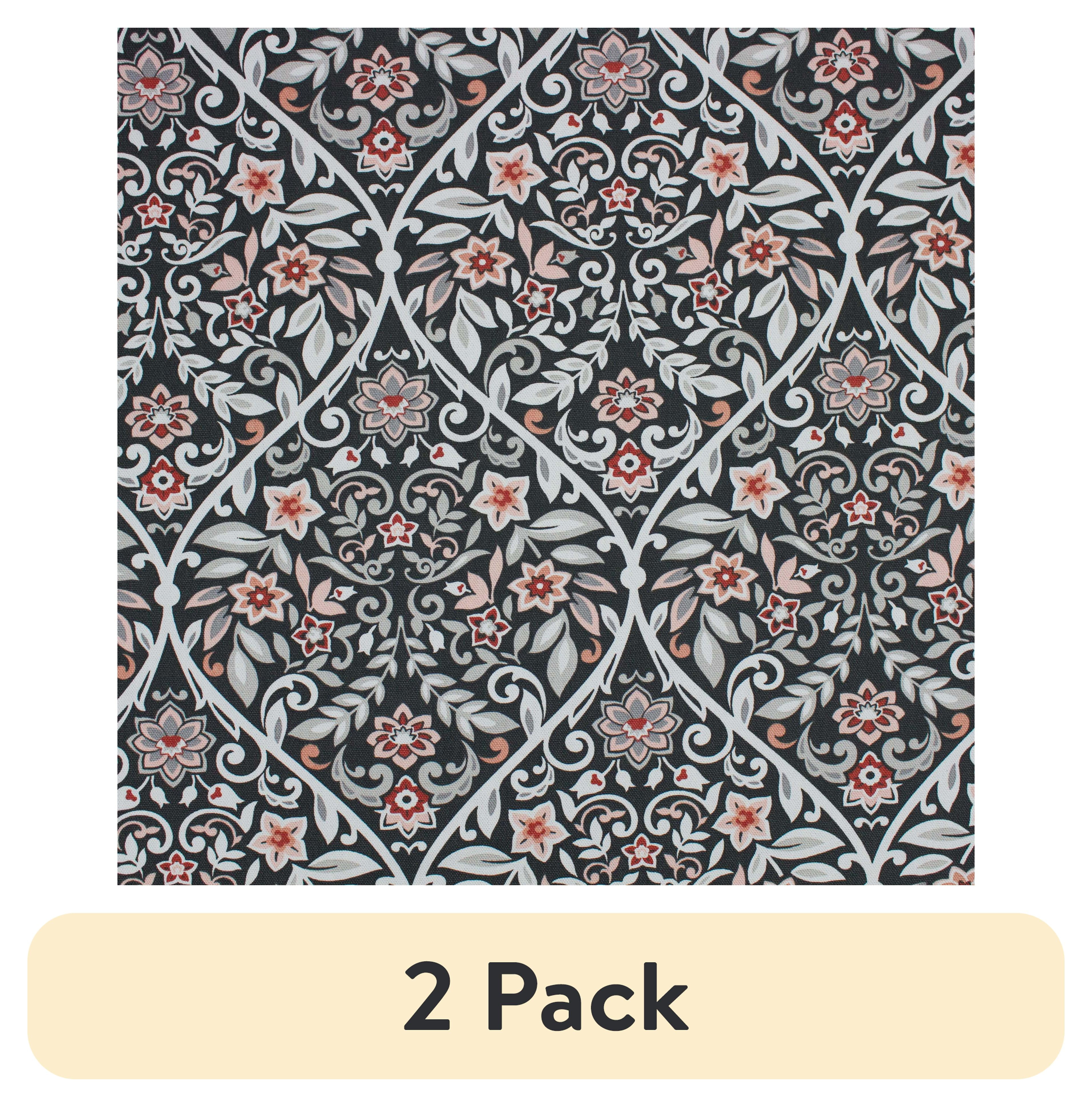 (2 pack) Better Homes & Gardens 100% Cotton Paisley Ogee Grey, 2 Yard Precut Fabric