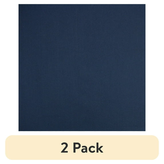 (2 pack) Better Homes & Gardens 100% Cotton Solid Navy, 2 Yard Precut Fabric