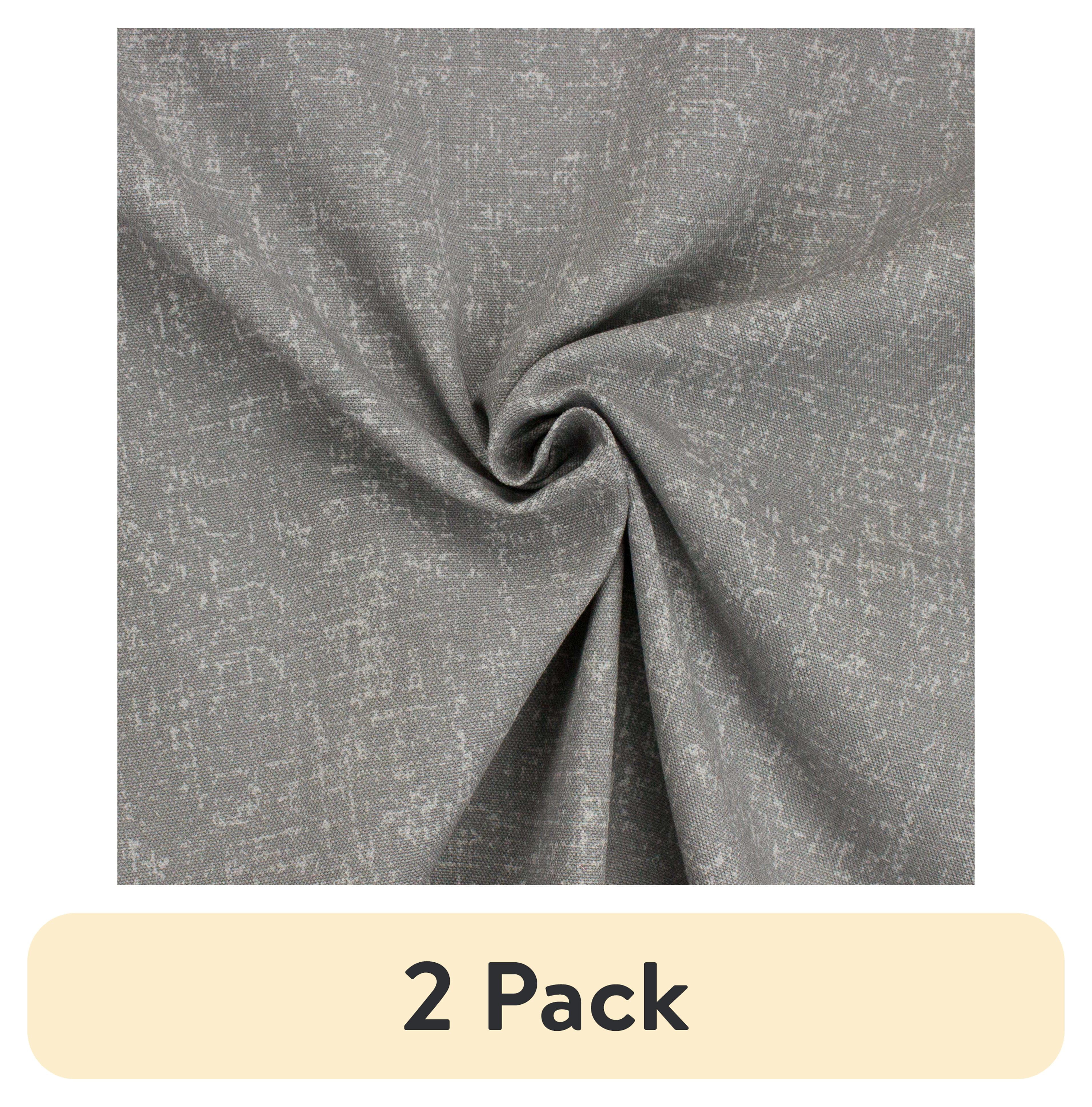 (2 pack) Better Homes & Gardens 100% Cotton Texture Solid Grey, 2 Yard Precut Fabric