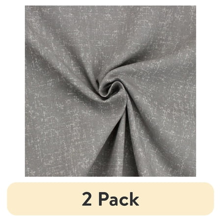 (2 pack) Better Homes & Gardens 100% Cotton Texture Solid Grey, 2 Yard Precut Fabric