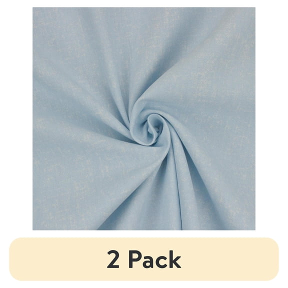 (2 pack) Better Homes & Gardens 100% Cotton Texture Solid Light Blue, 2 Yard Precut Fabric