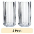 thumbnail image 1 of (2 pack) Better Homes & Gardens 14OZ Fluted Glass Tumbler Clear, 1 of 5