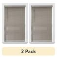 thumbnail image 1 of (2 pack) Better Homes & Gardens 2" Cordless Faux Wood Horizontal Blinds, Rustic Gray, 47" W x 64" L, 1 of 5