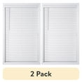 thumbnail image 1 of (2 pack) Better Homes & Gardens 2" Cordless Faux Wood Horizontal Blinds, White, 34" W x 64" L, 1 of 6