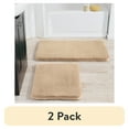 thumbnail image 1 of (2 pack) Better Homes & Gardens Cozy 2 Piece Faux Fur Brown Polyester Bath Rug Set, 17" x 24" & 20" x 30", 1 of 5