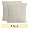 thumbnail image 1 of (2 pack) Better Homes & Gardens 20" x 20" Cozy Knit Decorative Pillow, Papyrus Beige, (1 Count), All Ages, 1 of 7