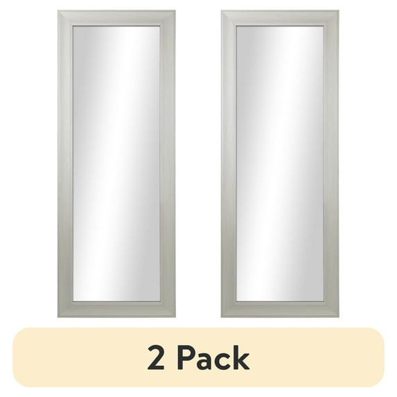 (2 pack) Better Homes & Gardens 27x70 White Rectangle Large Full-Length Floor Mirror for Bedroom or Entryway