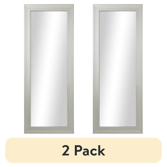 (2 pack) Better Homes & Gardens 27x70 White Rectangle Large Full-Length Floor Mirror for Bedroom or Entryway