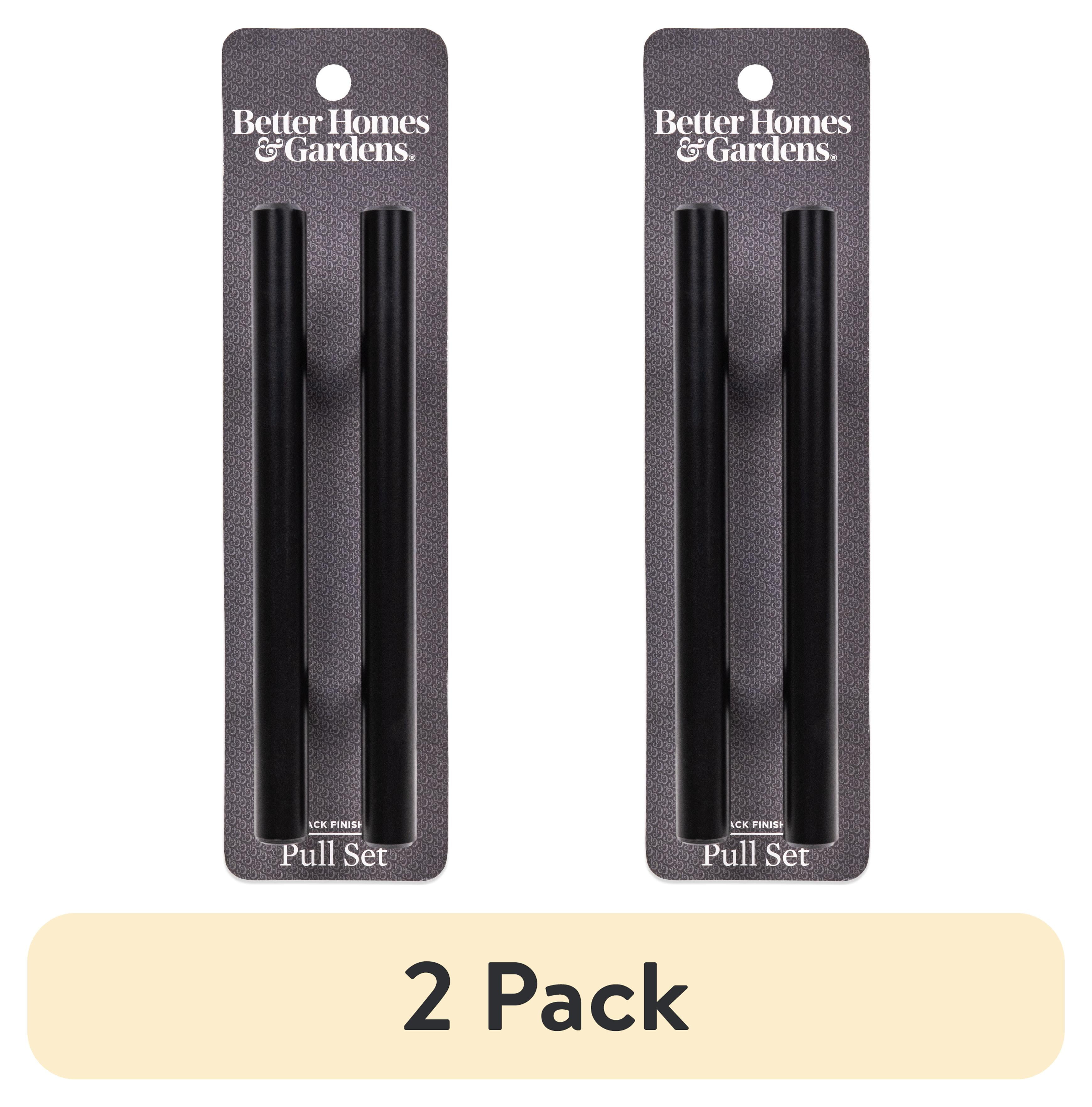 (2 pack) Better Homes & Gardens 3" (76mm) Center-to-Center Bar Pull, Matte Black, 2 Pack