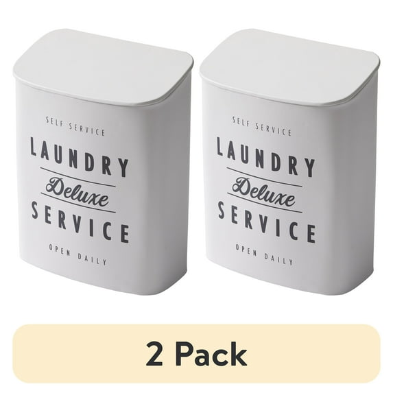 (1 pack) Better Homes & Gardens 3-Piece Magnetic Metal Laundry Lint Bin Set, Adult