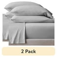 thumbnail image 1 of (2 pack) Better Homes & Gardens 3 -Piece Soft Silver Adult Jersey Sheet Set, Twin, 1 of 8