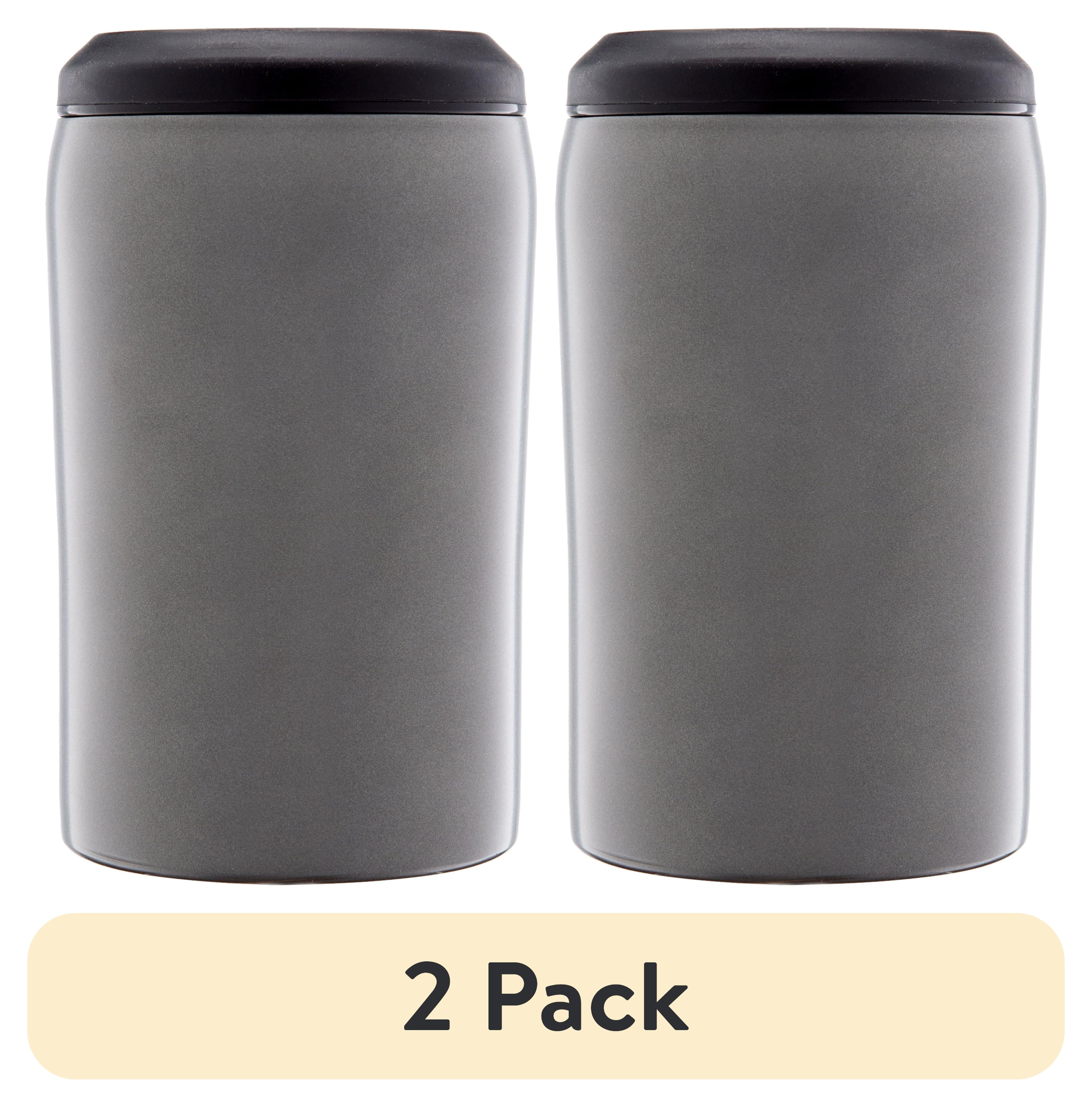 (2 pack) Better Homes & Gardens 3-in-1 Silver Universal Can Cooler