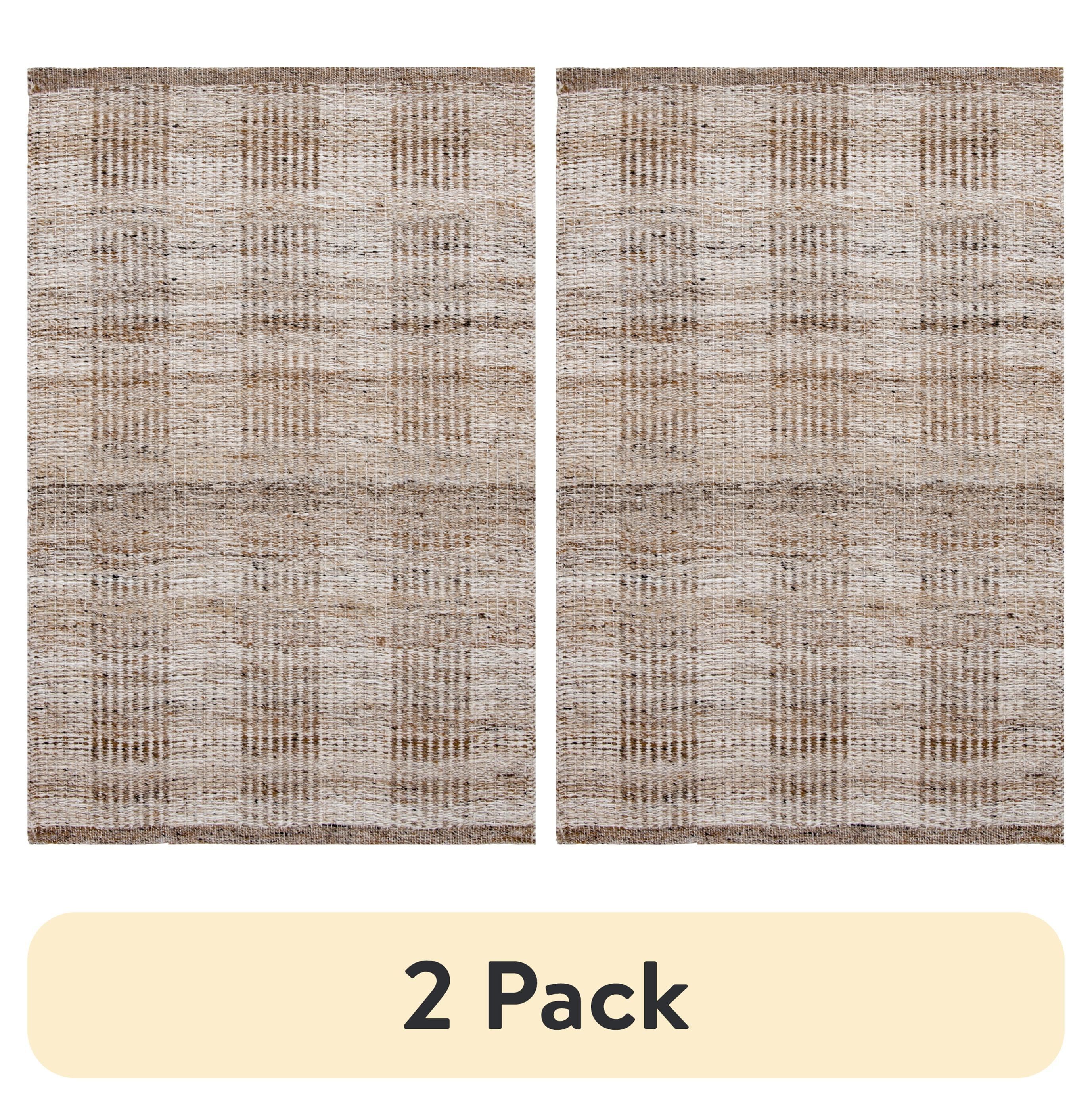 (2 pack) Better Homes & Gardens 30"x46" Handwoven Stripe Indoor Accent Rug