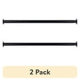 thumbnail image 1 of (2 pack) Better Homes & Gardens 33–60" Steel Adjustable Closet Rod for Adult, Black, 1 of 9