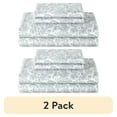 thumbnail image 1 of (2 pack) Better Homes & Gardens 4-Piece 400 Thread Count Paisley Green River Performance Bed Sheet Set, Full, 1 of 7