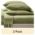 thumbnail image 1 of (2 pack) Better Homes & Gardens 4-Piece Dark Cilantro Adult Jersey Sheet Set, Full, 1 of 8