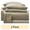 thumbnail image 1 of (2 pack) Better Homes & Gardens 2-Piece 400 Thread Count Performance Pillowcase Set, Almond Biscuit, King, 1 of 10