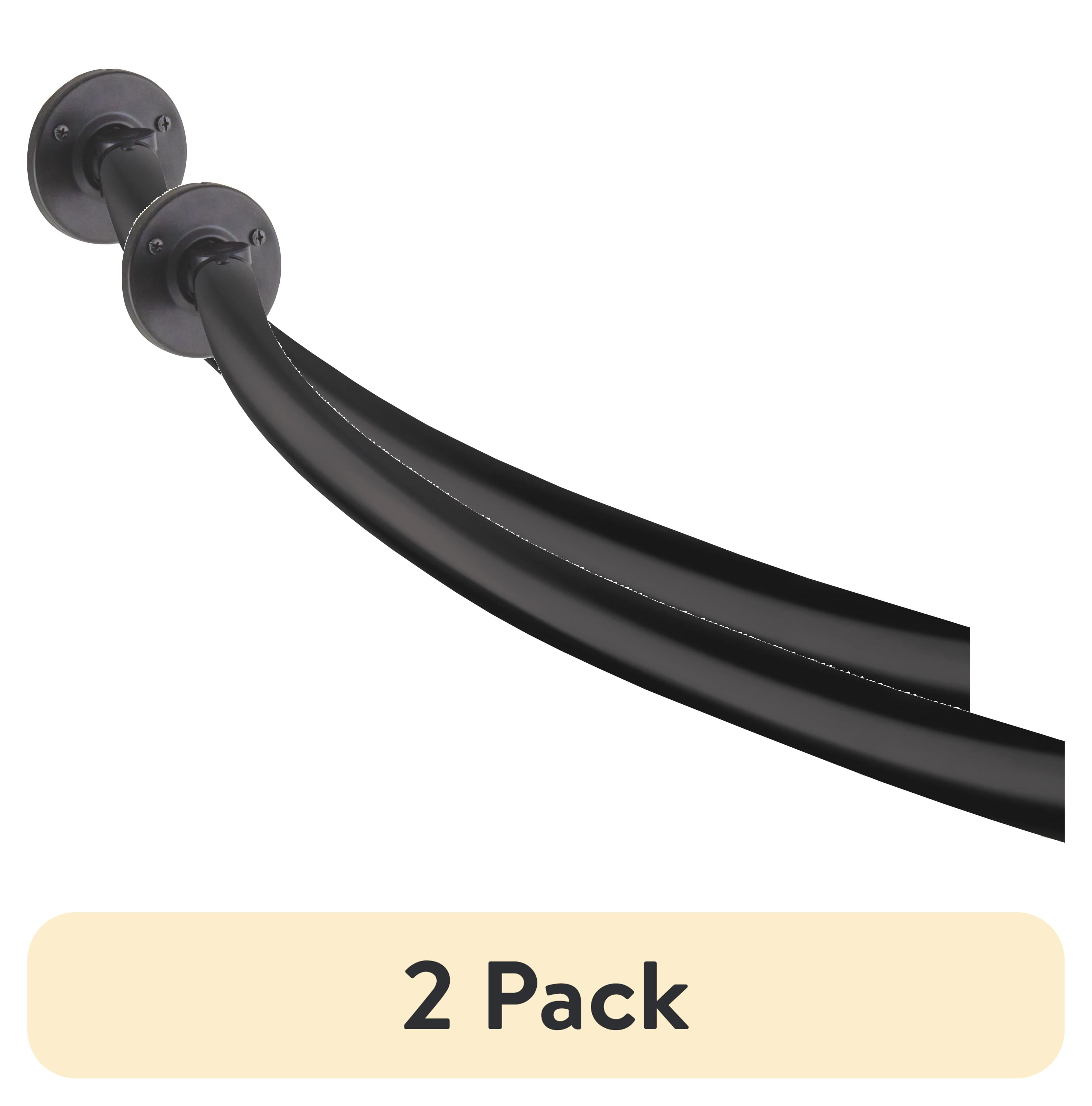 Adjustable Curved Shower Rod 45-72 Length - Walmart.com