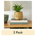 thumbnail image 1 of (2 pack) Better Homes & Gardens 5" Woven Faux Seagrass Vase, 1 of 5