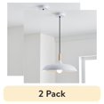 thumbnail image 1 of (2 pack) Better Homes & Gardens 55" Industrial White Pendant Ceiling Light, All Metal Fixture Adjustable Cord, 1 of 10