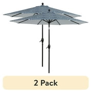 heavy duty solar patio umbrella PHI VILLA 15ft Large with Base & Lights,Rectangle,Navy COLOUR:WHITE תיק גב למחשב נייד לנשים Westin Outdoor 94