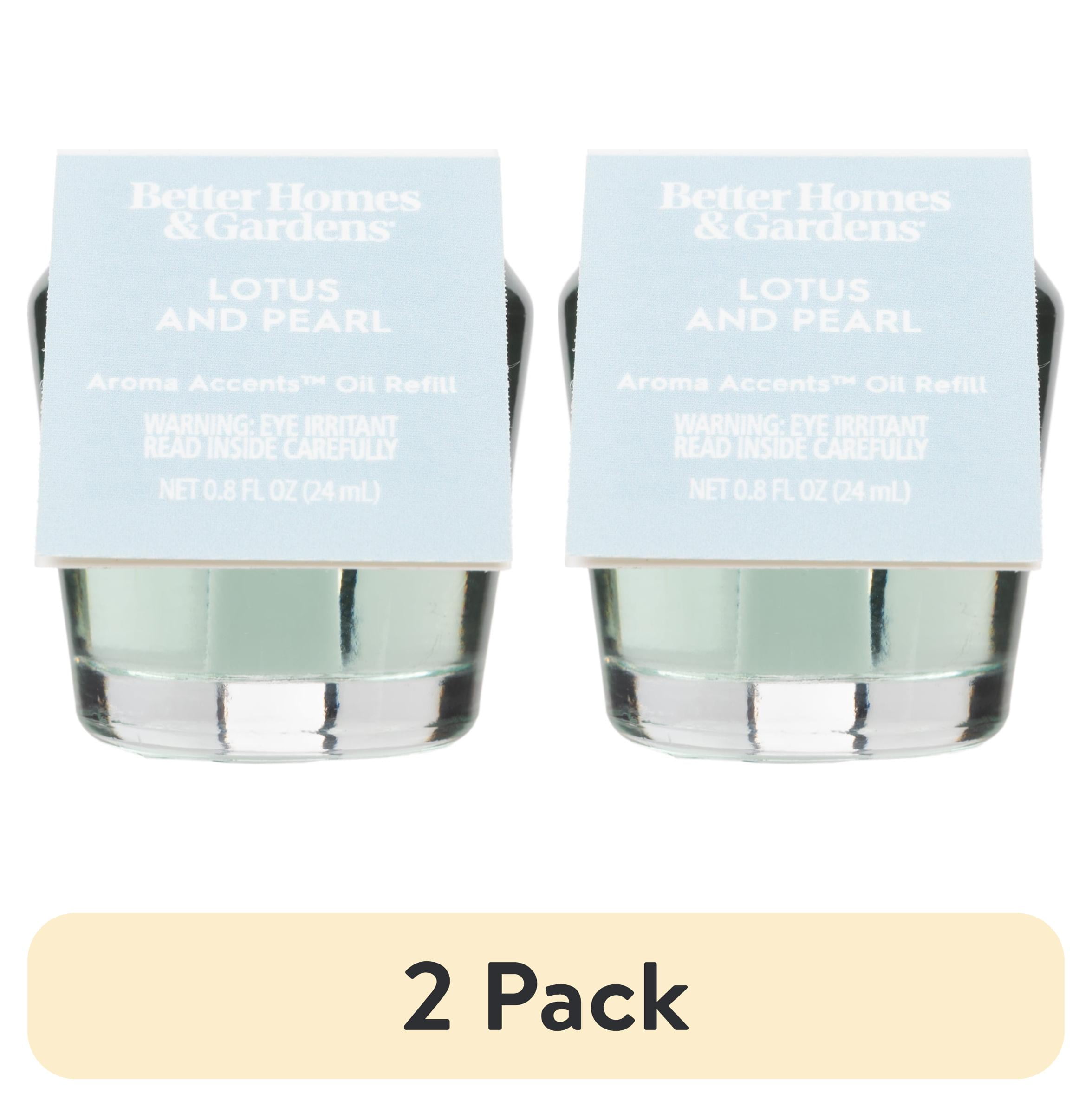 (2 pack) Better Homes & Gardens Aroma Accents Fragrance Oil, Lotus & Pearl