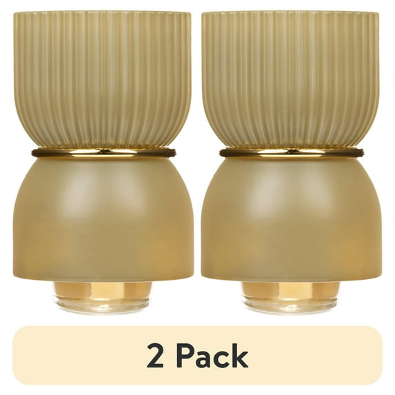 (2 pack) Better Homes & Gardens Aroma Accents Fragrance Plug, Ribbed Green