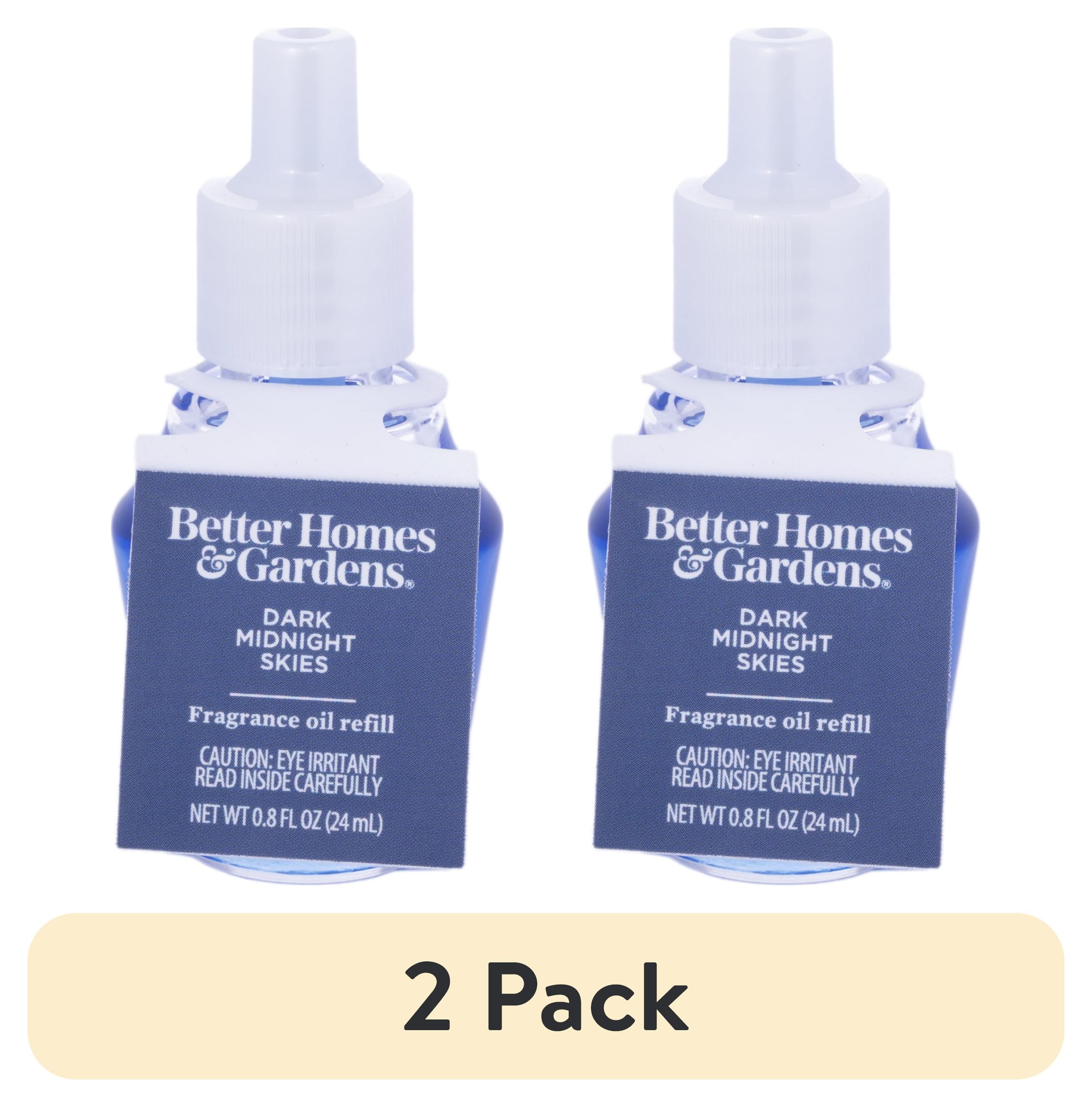 (2 pack) Better Homes & Gardens Aroma Accents Oil Refill 24 mL, Dark Midnight Skies