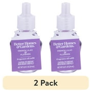 2 pack Better Homes & Gardens Aroma Accents Fragrance Oil Refill, French Lilac Flowers, 24 mL