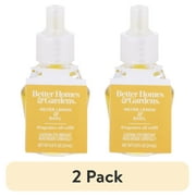(2 pack) Better Homes & Gardens Aroma Accents Oil Refill 24 mL, Meyer Lemon Basil