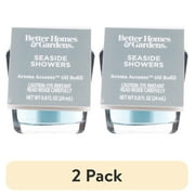 (2 pack) Better Homes & Gardens Aroma Accents Oil Refill 24 mL, Seaside Showers