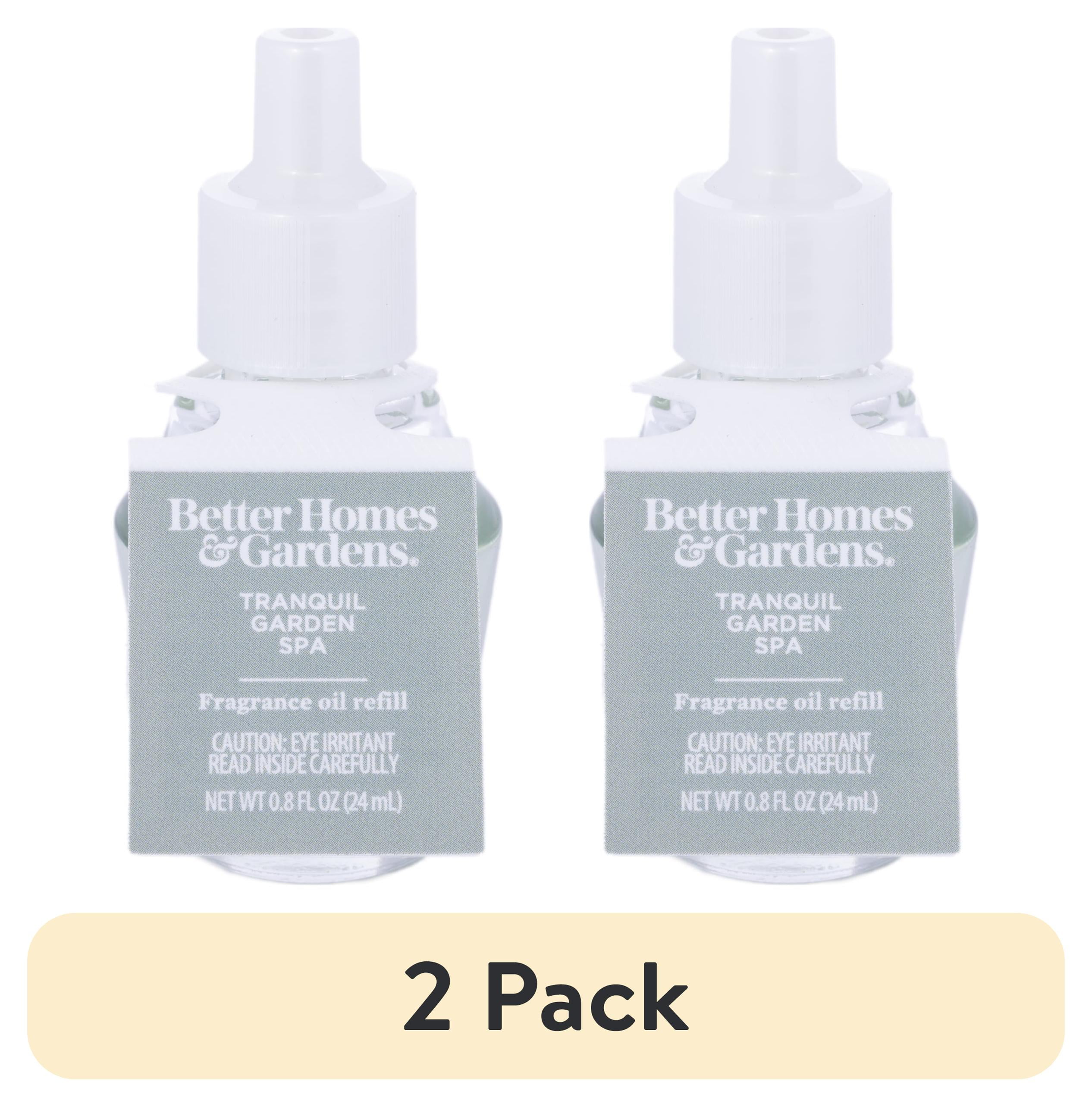 (2 pack) Better Homes & Gardens Aroma Accents Oil Refill 24 mL, Tranquil Garden Spa