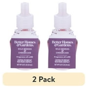 (2 pack) Better Homes & Gardens Aroma Accents Oil Refill 24 mL, Wild Berry Cheesecake