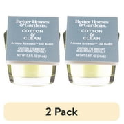 (2 pack) Better Homes & Gardens Aroma Accents Oil Refill, Cotton & Clean