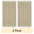 thumbnail interactive-video image 1 of (2 pack) Better Homes & Gardens Beige Lines Indoor 24" x 40" Accent Rug, 1 of 9