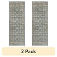 thumbnail interactive-video image 1 of (2 pack) Better Homes & Gardens  Blue Floral Indoor 2.5' x 7' Runner Rug, 1 of 9