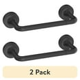 thumbnail interactive-video image 1 of (2 pack) Better Homes & Gardens Brand Clean Modern Style Wall Mounted Toilet Paper Holder Matte Black Finish, 1 of 14