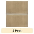 thumbnail image 1 of (2 pack) Better Homes & Gardens Brown Weave Indoor Kitchen Rug - 20" x 34" - 100% Polyester - Neutral, 1 of 8