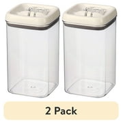 (2 pack) (2 pack) Better Homes & Gardens Flip-Tite Square Food Storage Container, 9.9 Cup