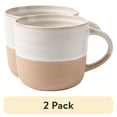 thumbnail image 1 of (2 pack) Better Homes & Gardens Collins Cream Stoneware Round Mug, 15 oz, 1 of 8