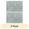 thumbnail image 1 of (2 pack) Better Homes & Gardens Diamond Faux Fur Room Rug, Gray, 30"x46", 1 of 6