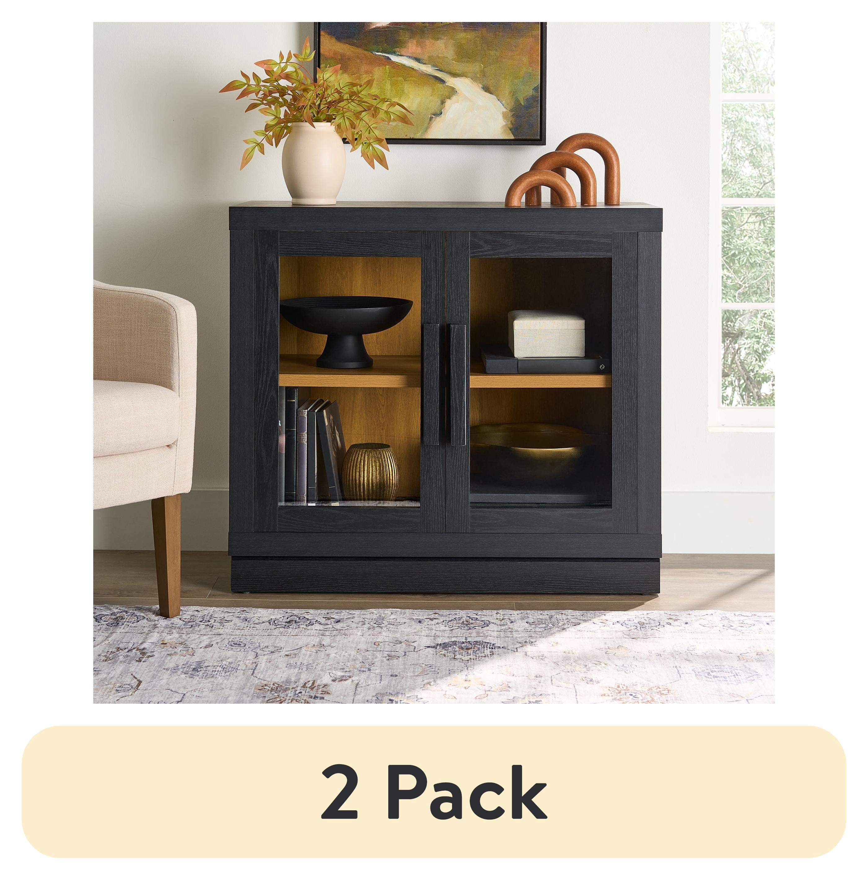 Better Homes & Gardens Ezra Accent Cabinet, Warm Walnut Finish