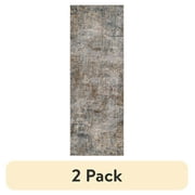 2 pack Better Homes & Gardens Green Abstract Indoor Area Rug, Green, 2 ft 7 in x 4 ft