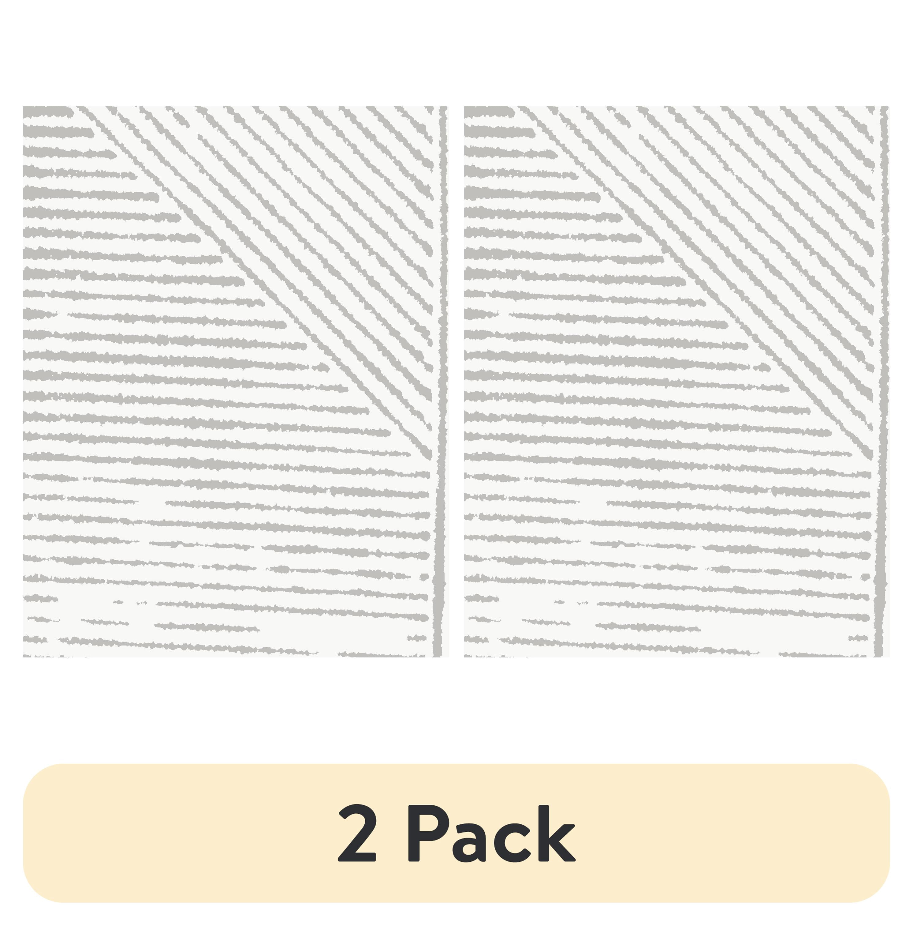 (2 pack) Better Homes & Gardens Grey Posey Peel and Stick Wallpaper 30.75 Sq. ft, 1 Count
